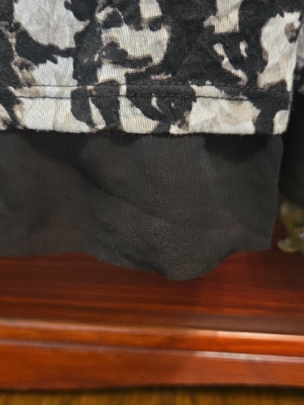 Simply Vera Vera Wang Black and White Short Sleeve Top Size XL - Picture 5 of 10